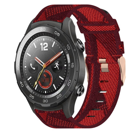 20mm Nylon Woven Watch Band, For Huawei Watch 2, For Honor Watch ES, For Honor MagicWatch2 42mm