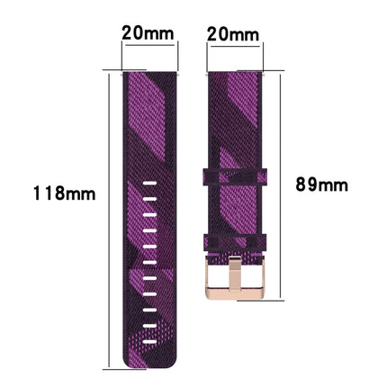20mm Nylon Woven Watch Band, For Huawei Watch 2, For Honor Watch ES, For Honor MagicWatch2 42mm