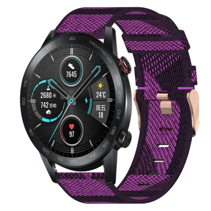 20mm Nylon Woven Watch Band, For Huawei Watch 2, For Honor Watch ES, For Honor MagicWatch2 42mm