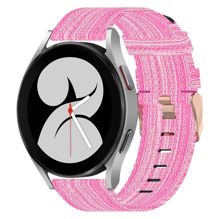 20mm Nylon Woven Watch Band, For Samsung Galaxy Watch 4 40mm, For Samsung Galaxy Watch 4 44mm, For Samsung  Galaxy Watch 4 Classic 42mm