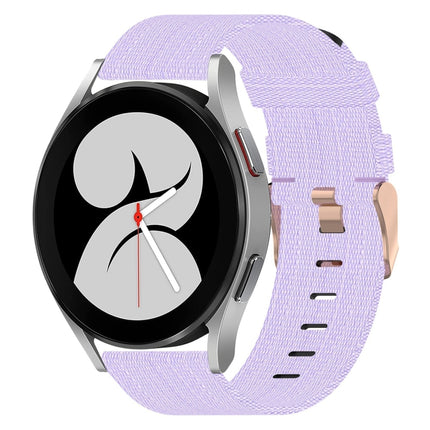 20mm Nylon Woven Watch Band, For Samsung Galaxy Watch 4 40mm, For Samsung Galaxy Watch 4 44mm, For Samsung  Galaxy Watch 4 Classic 42mm