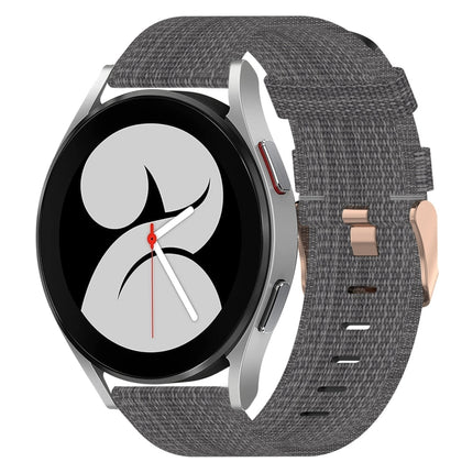 20mm Nylon Woven Watch Band, For Samsung Galaxy Watch 4 40mm, For Samsung Galaxy Watch 4 44mm, For Samsung  Galaxy Watch 4 Classic 42mm
