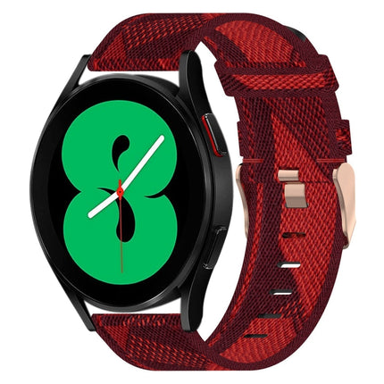 20mm Nylon Woven Watch Band, For Samsung Galaxy Watch 4 40mm, For Samsung Galaxy Watch 4 44mm, For Samsung  Galaxy Watch 4 Classic 42mm