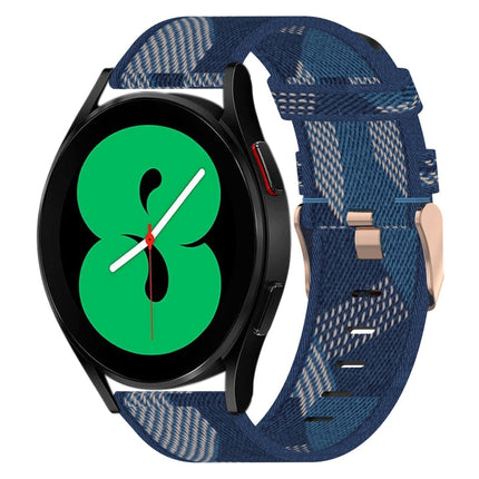 20mm Nylon Woven Watch Band, For Samsung Galaxy Watch 4 40mm, For Samsung Galaxy Watch 4 44mm, For Samsung  Galaxy Watch 4 Classic 42mm