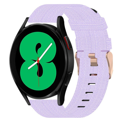 20mm Nylon Woven Watch Band, For Samsung Galaxy Watch 4 40mm, For Samsung Galaxy Watch 4 44mm, For Samsung  Galaxy Watch 4 Classic 42mm