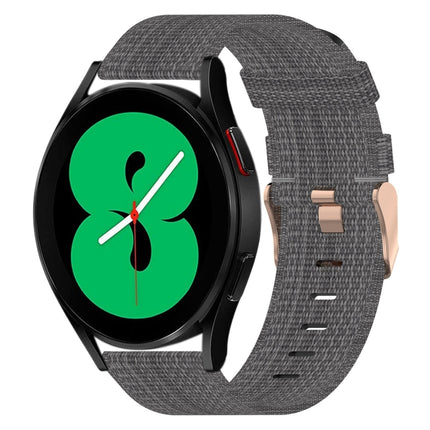 20mm Nylon Woven Watch Band, For Samsung Galaxy Watch 4 40mm, For Samsung Galaxy Watch 4 44mm, For Samsung  Galaxy Watch 4 Classic 42mm