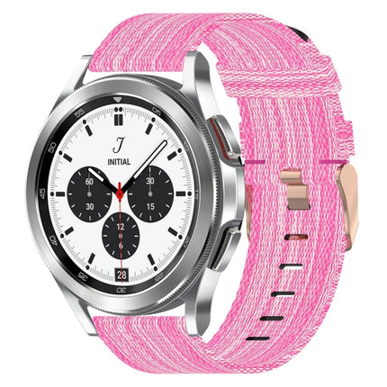 20mm Nylon Woven Watch Band, For Samsung Galaxy Watch 4 40mm, For Samsung Galaxy Watch 4 44mm, For Samsung  Galaxy Watch 4 Classic 42mm