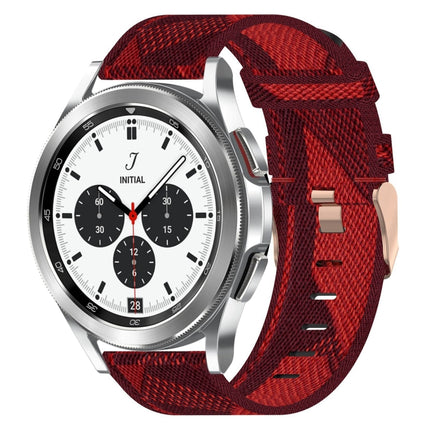 20mm Nylon Woven Watch Band, For Samsung Galaxy Watch 4 40mm, For Samsung Galaxy Watch 4 44mm, For Samsung  Galaxy Watch 4 Classic 42mm