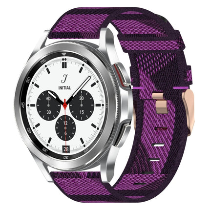 20mm Nylon Woven Watch Band, For Samsung Galaxy Watch 4 40mm, For Samsung Galaxy Watch 4 44mm, For Samsung  Galaxy Watch 4 Classic 42mm
