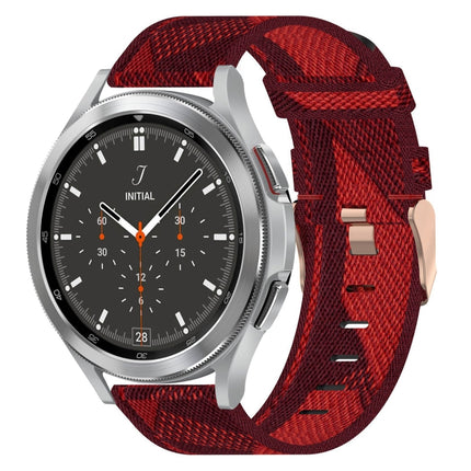 20mm Nylon Woven Watch Band, For Samsung  Galaxy Watch 4 Classic 46mm, For Samsung Galaxy Watch 3 41mm, For Samsung Galaxy Watch Active 2 40mm