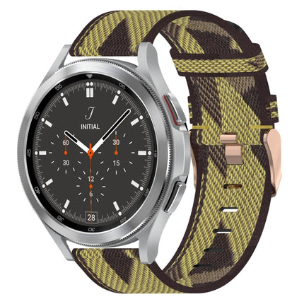 20mm Nylon Woven Watch Band, For Samsung  Galaxy Watch 4 Classic 46mm, For Samsung Galaxy Watch 3 41mm, For Samsung Galaxy Watch Active 2 40mm
