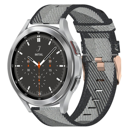 20mm Nylon Woven Watch Band, For Samsung  Galaxy Watch 4 Classic 46mm, For Samsung Galaxy Watch 3 41mm, For Samsung Galaxy Watch Active 2 40mm