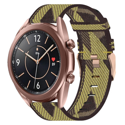 20mm Nylon Woven Watch Band, For Samsung  Galaxy Watch 4 Classic 46mm, For Samsung Galaxy Watch 3 41mm, For Samsung Galaxy Watch Active 2 40mm