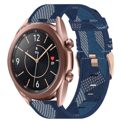20mm Nylon Woven Watch Band, For Samsung  Galaxy Watch 4 Classic 46mm, For Samsung Galaxy Watch 3 41mm, For Samsung Galaxy Watch Active 2 40mm