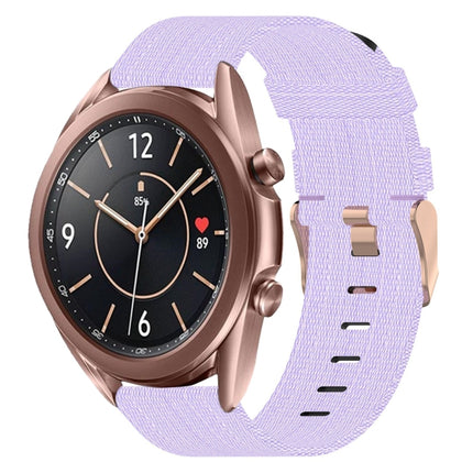 20mm Nylon Woven Watch Band, For Samsung  Galaxy Watch 4 Classic 46mm, For Samsung Galaxy Watch 3 41mm, For Samsung Galaxy Watch Active 2 40mm