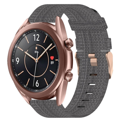 20mm Nylon Woven Watch Band, For Samsung  Galaxy Watch 4 Classic 46mm, For Samsung Galaxy Watch 3 41mm, For Samsung Galaxy Watch Active 2 40mm