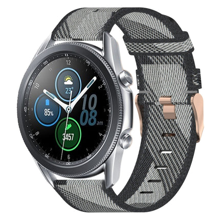 22mm Nylon Woven Watch Band, For Samsung Galaxy Watch3 45mm, For Samsung Galaxy Watch 46mm, For Samsung Gear S3 Classic