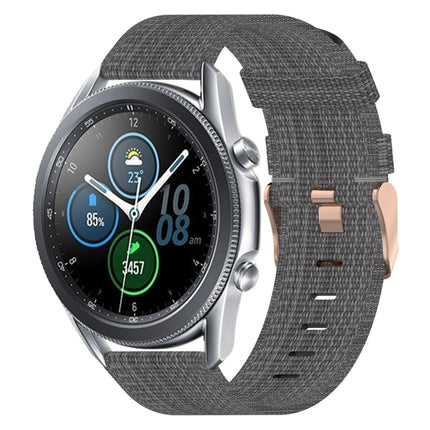 22mm Nylon Woven Watch Band, For Samsung Galaxy Watch3 45mm, For Samsung Galaxy Watch 46mm, For Samsung Gear S3 Classic