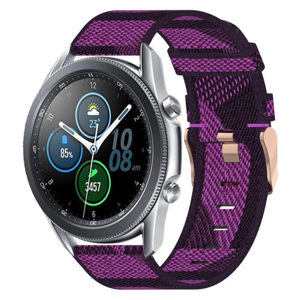 22mm Nylon Woven Watch Band, For Samsung Galaxy Watch3 45mm, For Samsung Galaxy Watch 46mm, For Samsung Gear S3 Classic