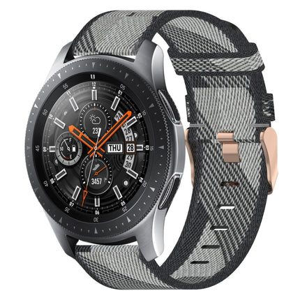 22mm Nylon Woven Watch Band, For Samsung Galaxy Watch3 45mm, For Samsung Galaxy Watch 46mm, For Samsung Gear S3 Classic