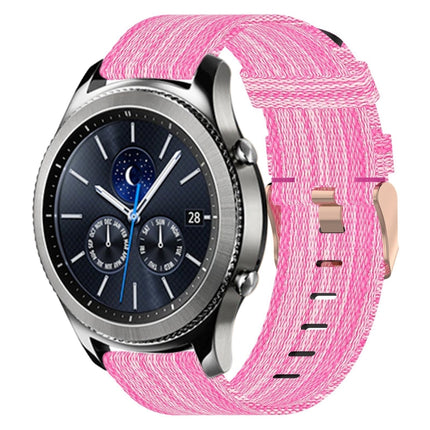 22mm Nylon Woven Watch Band, For Samsung Galaxy Watch3 45mm, For Samsung Galaxy Watch 46mm, For Samsung Gear S3 Classic