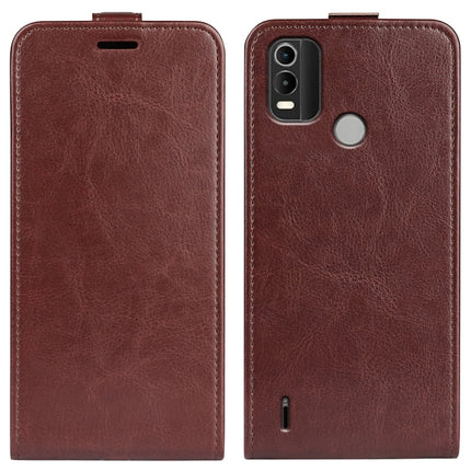 For Nokia C21 Plus R64 Texture Vertical Flip Leather Phone Case, For Nokia C21 Plus