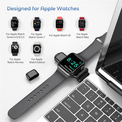 A05 2 in 1 Type C / USB-C to USB-A Magnetic Quick Wireless Charger for Apple Watch