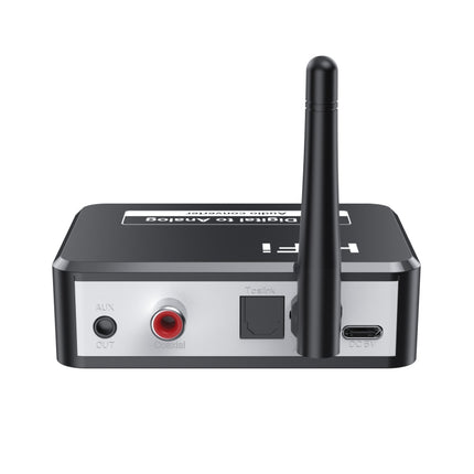 B35S Bluetooth 5.2 Music Receiver Digital to Analog Converter Supports U-disk Fiber Coaxial, B35S