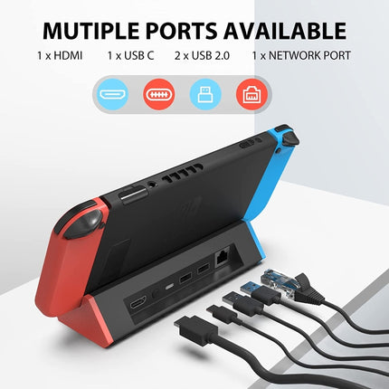 1000Mbs LAN Port 4K HDMI Adapter For Nintendo Switch/Switch OLED (LAN Model)