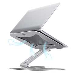 BONERUY L02 Laptop Stand 360 Degrees Rotating Dissipation Heat Aluminum Alloly Holder, L02