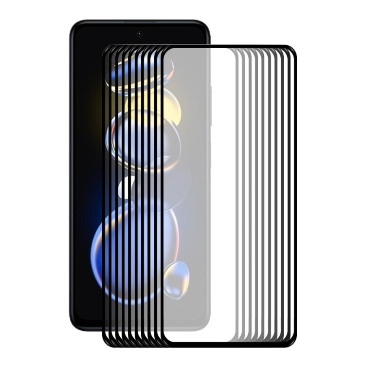 For Xiaomi Poco X4 GT / Redmi Note 11T Pro ENKAY Hat-Prince Full Glue 0.26mm 9H 2.5D Tempered Glass Full Film