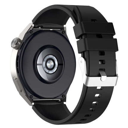 Protruding Head Silicone Strap Silver Buckle, For Huawei Watch GT2 42mm / Watch 2 20mm, For Honor Magic Watch 2 42mm 20mm