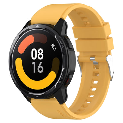 Protruding Head Silicone Strap Silver Buckle, For Samsung Galaxy Watch3 45mm 22mm, For Samsung Galaxy Gear S3 Classic 22mm
