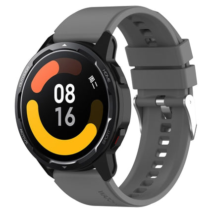 Protruding Head Silicone Strap Silver Buckle, For Samsung Galaxy Watch3 45mm 22mm, For Samsung Galaxy Gear S3 Classic 22mm