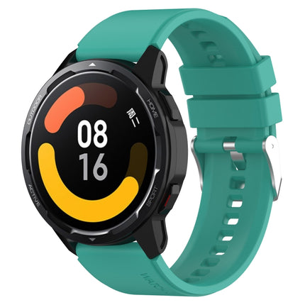 Protruding Head Silicone Strap Silver Buckle, For Samsung Galaxy Watch3 45mm 22mm, For Samsung Galaxy Gear S3 Classic 22mm