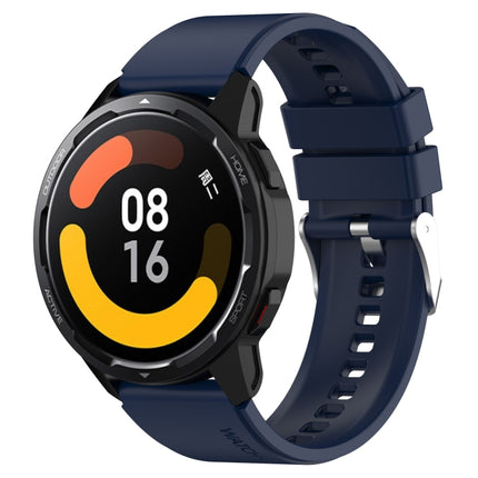 Protruding Head Silicone Strap Silver Buckle, For Samsung Galaxy Watch3 45mm 22mm, For Samsung Galaxy Gear S3 Classic 22mm
