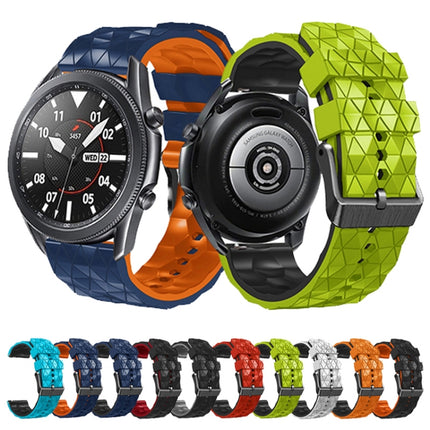 22mm Football Pattern Two-Color Silicone Strap, For Huawei Watch GT3 Pro 46mm, For Huawei Watch GT3 46mm