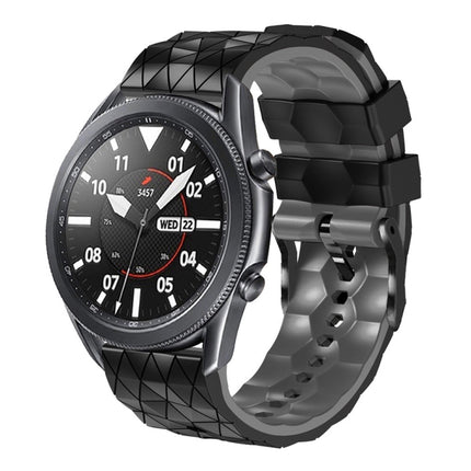 22mm Football Pattern Two-Color Silicone Strap, For Amazfit GTR 3, For Amazfit GTR 3 Pro