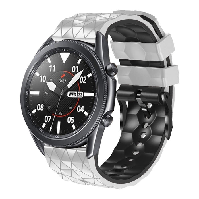 22mm Football Pattern Two-Color Silicone Strap, For Amazfit GTR 2e, For Amazfit GTR 2