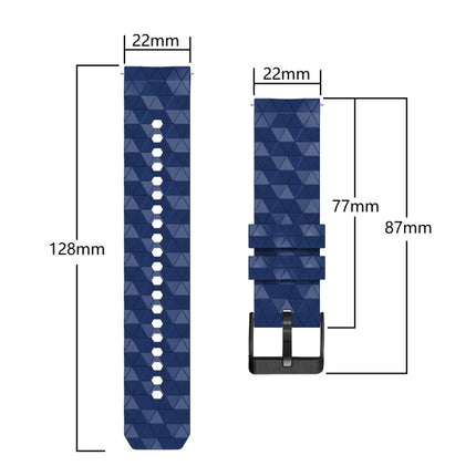 22mm Football Pattern Two-Color Silicone Strap, For Amazfit GTR 2e, For Amazfit GTR 2