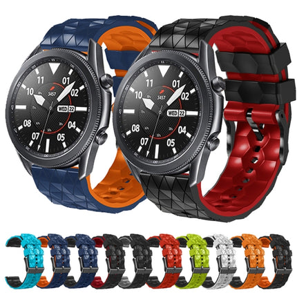 22mm Football Pattern Two-Color Silicone Strap, For Amazfit 3, For Amazfit GTR 47mm