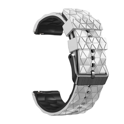 22mm Football Pattern Two-Color Silicone Strap, For Samsung Gear S3 Classic, For Samsung Gear S3 Frontier
