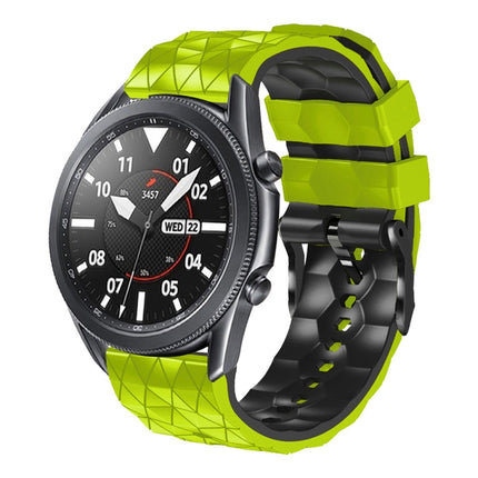 22mm Football Pattern Two-Color Silicone Strap, For Samsung Gear S3 Classic, For Samsung Gear S3 Frontier