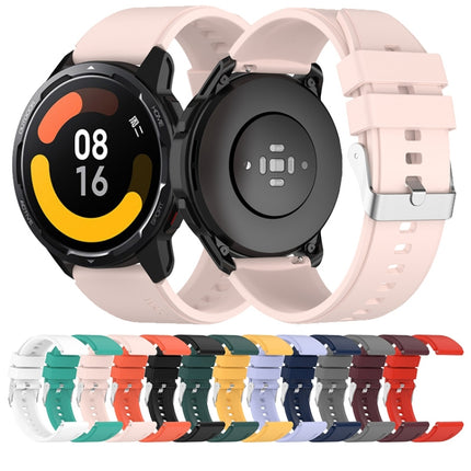 Protruding Head Silicone Strap Silver Buckle, For Huami Amazfit GTS 3 20mm, For Huami Amazfit GTS 2e 20mm