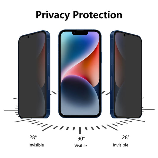 For iPhone 16e / 14 / 13 / 13 Pro ENKAY 28 Degree Anti-peeping Tempered Glass Film, For iPhone 16e / 14 / 13 / 13 Pro (1 PC), For iPhone 16e / 14 / 13 / 13 Pro (2pcs), For iPhone 16e / 14 / 13 / 13 Pro (5pcs)