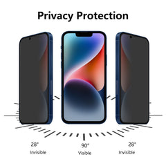 For iPhone 16e / 14 / 13 / 13 Pro ENKAY 28 Degree Anti-peeping Tempered Glass Film, For iPhone 16e / 14 / 13 / 13 Pro (1 PC), For iPhone 16e / 14 / 13 / 13 Pro (2pcs), For iPhone 16e / 14 / 13 / 13 Pro (5pcs)