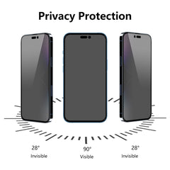 ENKAY 28 Degree Anti-peeping Tempered Glass Film for iPhone 14 Pro Max, For iPhone 14 Pro Max (1 PC), For iPhone 14 Pro Max (2 PCS), For iPhone 14 Pro Max (5 PCS)