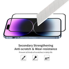 ENKAY Full Glue Tempered Glass Anti-fall Full Film for iPhone 14 Pro, For iPhone 14 Pro (1 PC), For iPhone 14 Pro (2 PCS), For iPhone 14 Pro (5 PCS)
