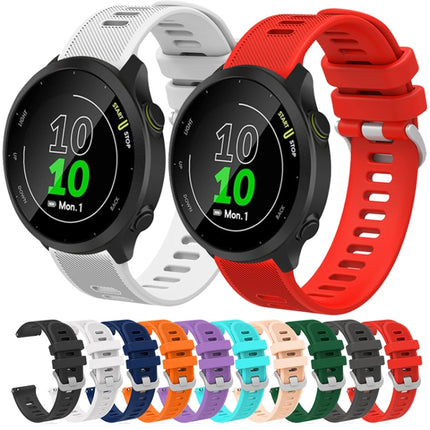 20mm Silicone Twill Watch Band, For Garmin Vivomove HR Sport, For Garmin Vivoactive 3
