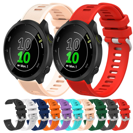 20mm Silicone Twill Watch Band, For Garmin Vivoactive3 Music, For Garmin Forerunner 245